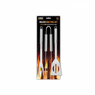 Gem Imports Ember BBQ Deluxe Stainless Steel Tool Set