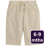 M&S plain baby trousers 6-9 months neutral, imported from the UK