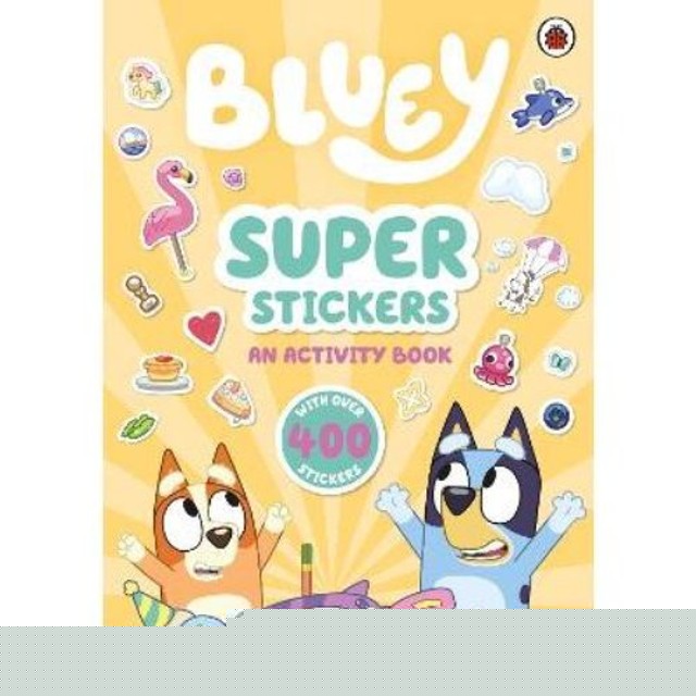 Gardners Bluey Super Stickers Book sticker activity book - British product