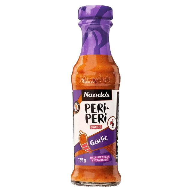 Nando's Garlic Peri-Peri Sauce 125g, imported from the UK