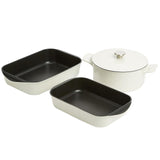 M&S cast aluminium roaster ivory 34cm, imported from the UK