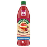 Robinsons Summer Fruits squash 1L, imported from the UK
