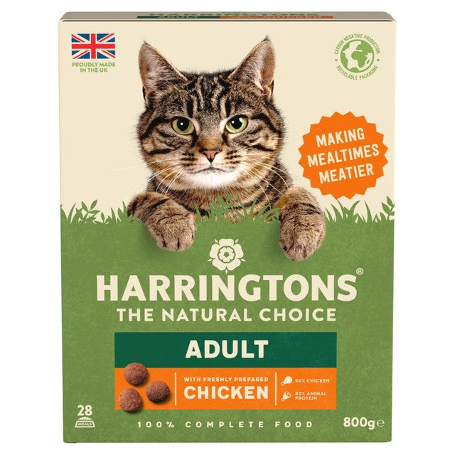 Harringtons chicken cat food 800g, UK version