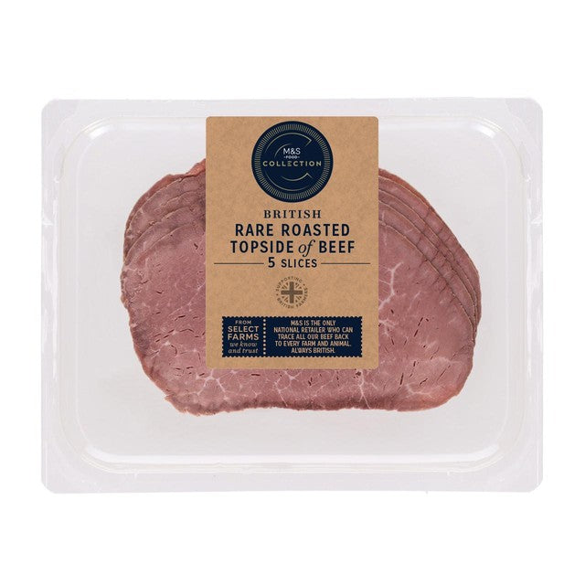 M&S rare roast beef slices 5 slices, imported from the UK