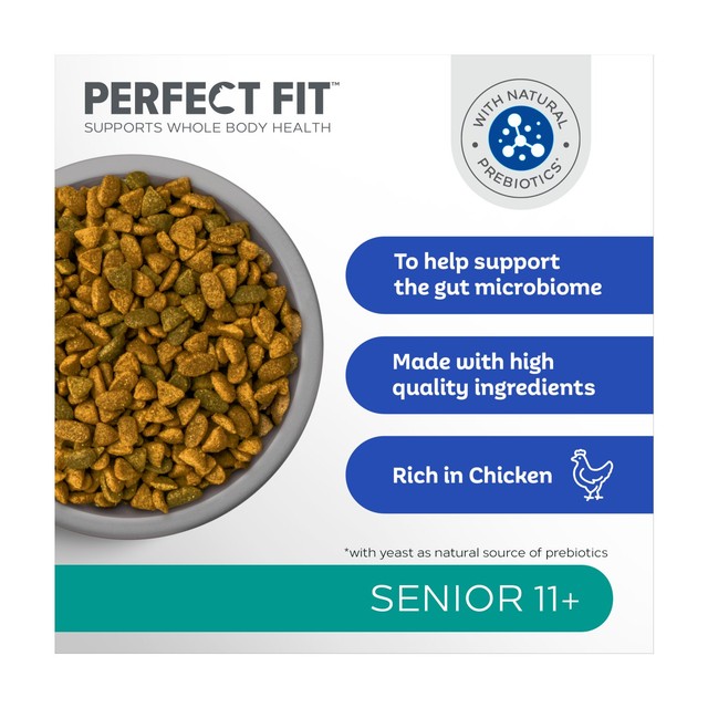 Perfect Fit Senior Chicken Dry Cat Food 2.8kg, imported from the UK