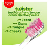 Colgate manual toothbrush medium twin pack - British product