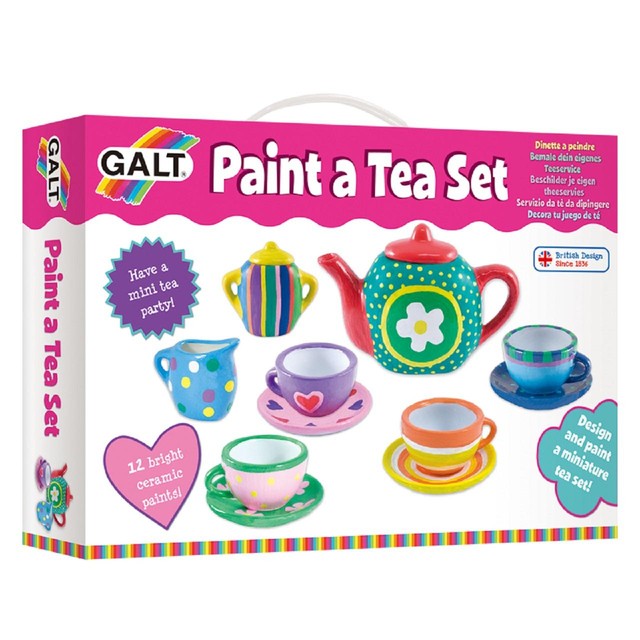 Galt Paint a Tea Set ceramic painting kit, UK version
