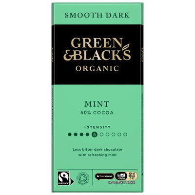 Green & Black's Mint Dark Chocolate Bar 90g