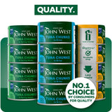 John West tuna chunks in brine 4 x 125g, UK version