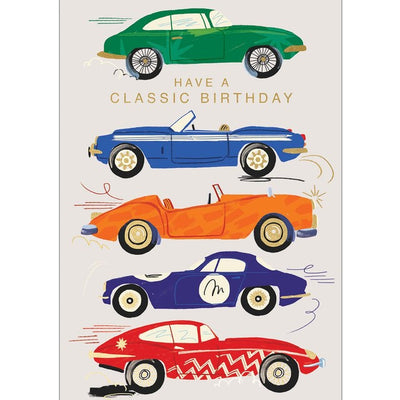 Abacus Classic Cars Blank Inside Birthday Card 126 x 179mm