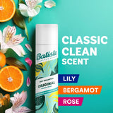 Batiste dry shampoo Original Fresh & Clean fragrance 350ml - British product