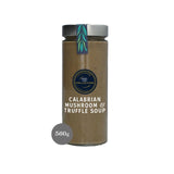 M&S Calabrian mushroom & truffle soup 560g, imported from the UK