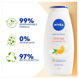 NIVEA orange and avocado oil shower cream 750ml, imported from the UK
