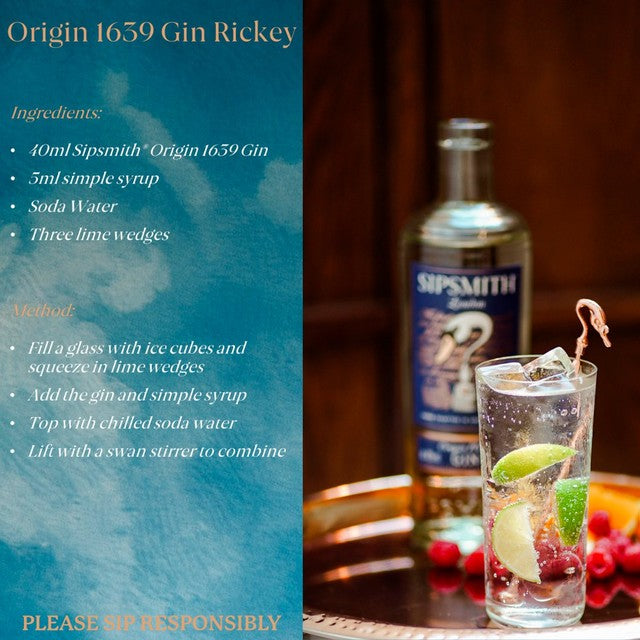 Sipsmith Origin 1639 Gin 70cl (British brand)