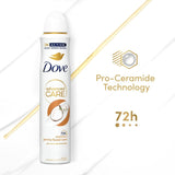 Dove anti-perspirant deodorant spray Coconut & Jasmine 200ml - British product