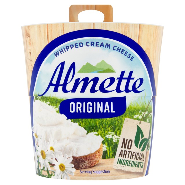 Hochland Almette plain cream cheese 150g, UK version