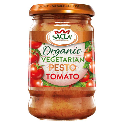 Sacla Organic Tomato Pesto Red Pesto Sauce 190g