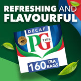 PG Tips decaf tea bags 160, imported from the UK