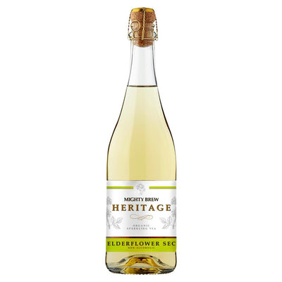 Mighty Brew Heritage Elderflower Sec Organic Non-Alcoholic Sparkling Kombucha 750ml