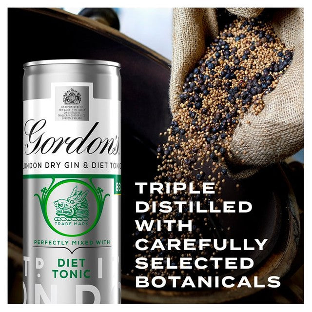 Gordon's Gin & Slimline Tonic 250ml can, UK version