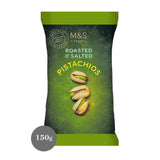 M&S roasted salted pistachios 150g, imported from the UK