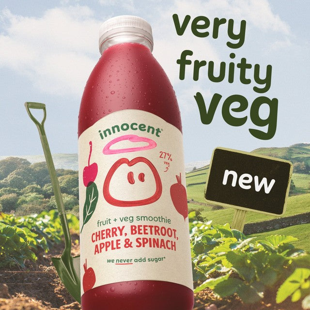 Innocent cherry, beetroot, apple, and spinach smoothie 750ml, UK version