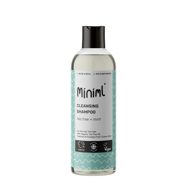 Miniml Tea Tree & Mint shampoo 500ml, imported from the UK