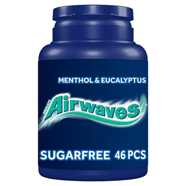Wrigley's Airwaves menthol eucalyptus gum 46 pieces - British product