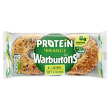 Warburtons Thin Bagels with a mix of pulses and seeds 4 pack (British brand)