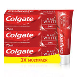 Colgate Max White One whitening toothpaste 3 x 75ml - British product