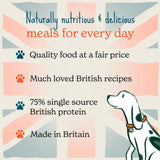Forthglade wet dog food hearty turkey stew 395g - British product