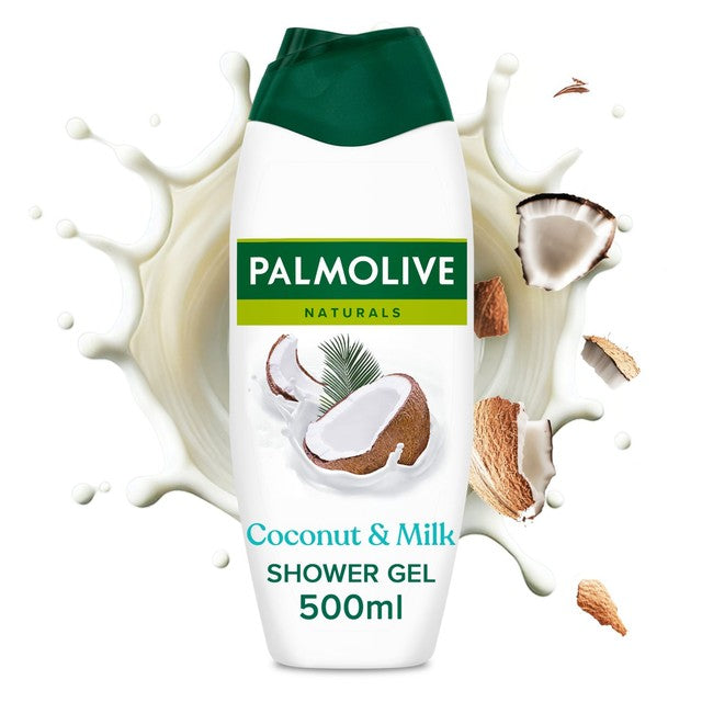 Palmolive Coconut & Milk Shower Gel 500ml, imported from the UK
