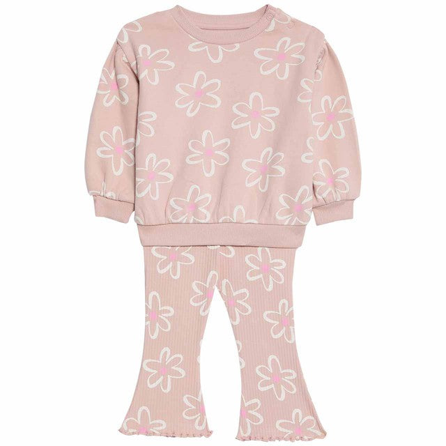 M&S floral baby outfit set pink 3-6 months, imported from the UK