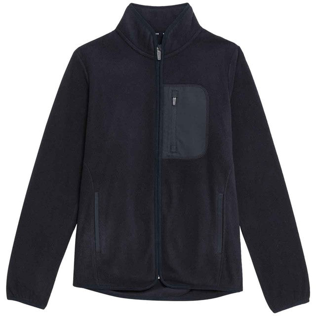 M&S Women's Goodmove Thermal Zip-Up Funnel Neck Fleece Jacket in Navy, Size 10, UK version