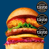 Moving Mountains Plant-Based Sausage Burger 227g, imported from the UK