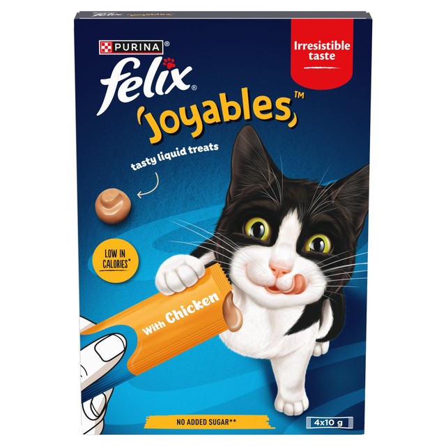 Felix Joyables chicken liquid cat treats 4 x 10g - British product
