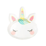 Talking Tables Unicorn Shaped Paper Plates 8 Pack (British brand)