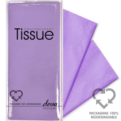 Deva Designs Lavender Tissue Paper for Gift Wrapping 4 Sheets