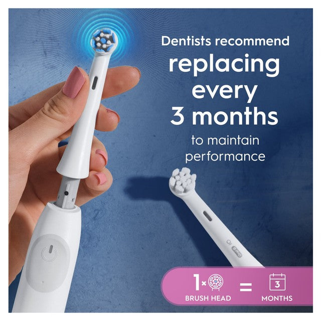 Oral-B Gentle Care White toothbrush heads 4 pack, imported from the UK