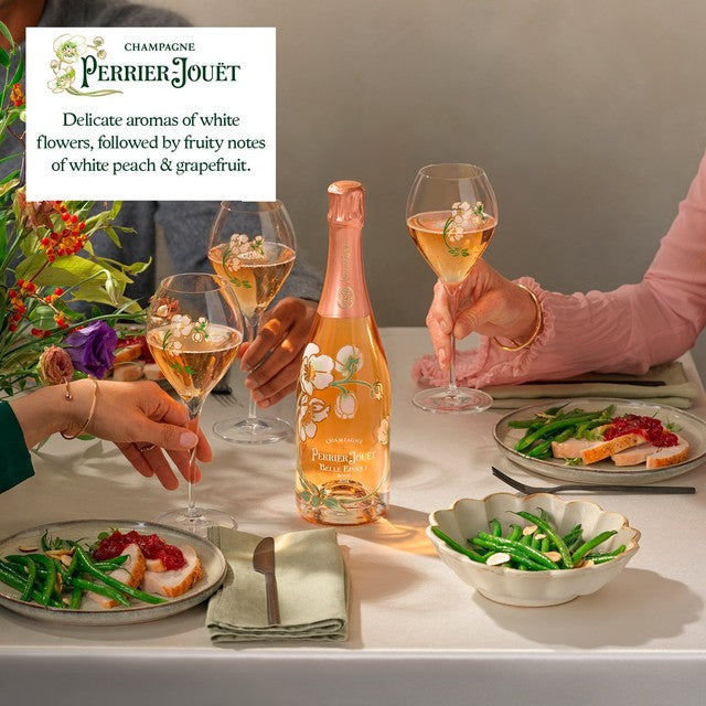 Perrier Jouet Rosé Champagne Vintage 75cl, imported from the UK