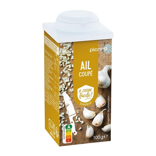Picard frozen chopped garlic 100g, imported from the UK