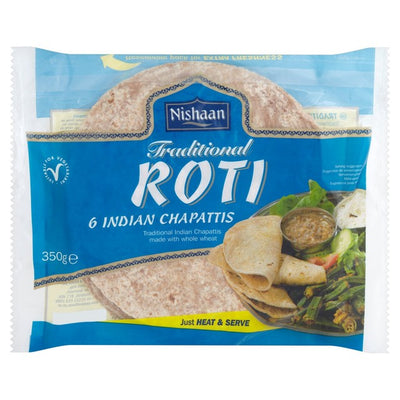 Nishaan Tradisjonell Roti Chapattis Indisk Flatbrød 350 g