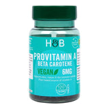 Holland and Barrett Beta Carotene vegan vitamin tablets 120 Tablets, UK version