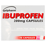 Galpharm Ibuprofen 200mg Capsules 16 capsules, UK version