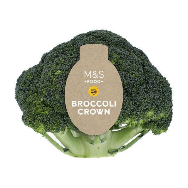 M&S broccoli crown 325g, imported from the UK