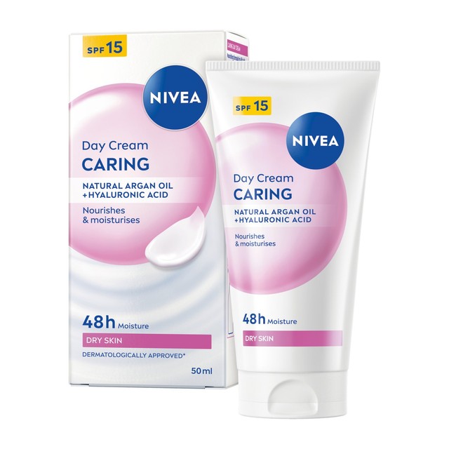 Nivea SPF15 day cream for dry skin 50ml, imported from the UK