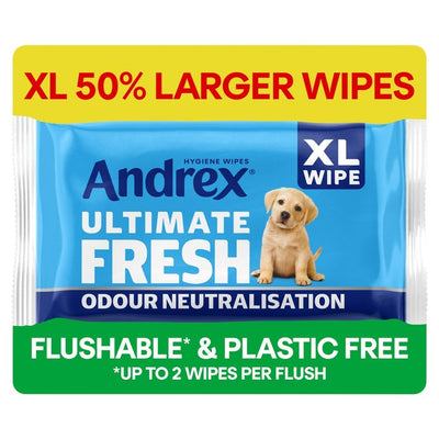 Andrex Ultimate Fresh Flushable XL Hygiene Wipes