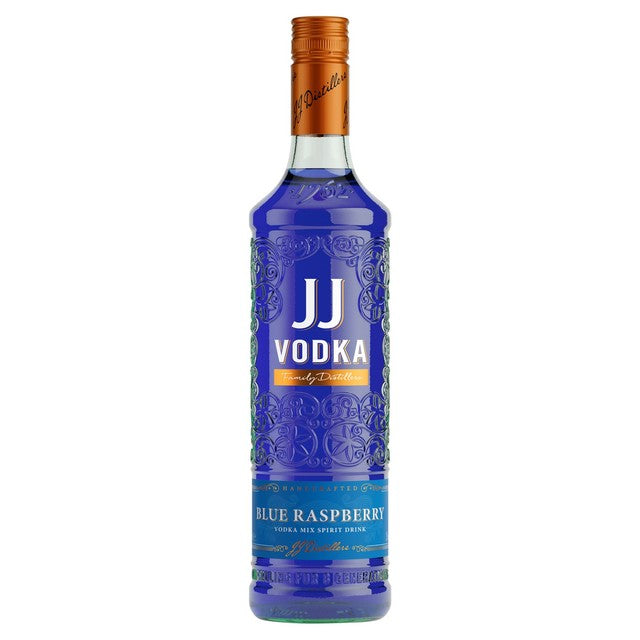 JJ Whitley Blue Raspberry Vodka Spirit Drink 70cl, UK version