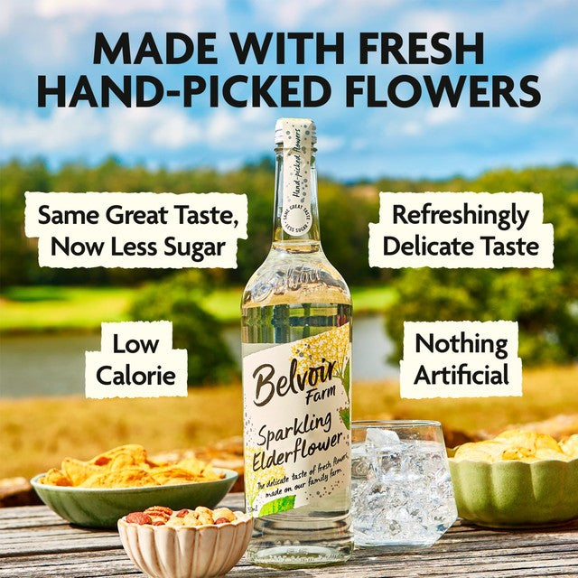 Belvoir Sparkling Elderflower Presse 750ml - British product