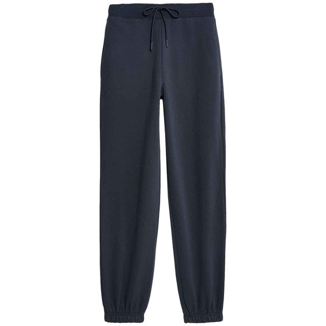 M&S women's drawstring cuffed joggers navy size 14, imported from the UK